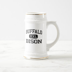 Buffalo - Bison - High School - Buffalo Wyoming Beer Stein