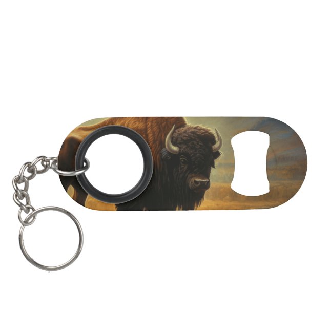 Buffalo Bison Sunset Silhouette (Back Horizontal)
