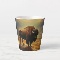 Buffalo Bison Sunset Silhouette