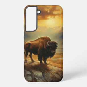 Buffalo Bison Sunset Silhouette  Samsung Galaxy Case