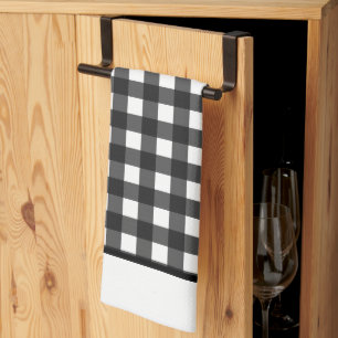 Buffalo Black And White Chequered Kitchen Towel