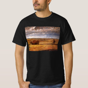 Buffalo Bones Ploughed Under by Harvey Thomas Dunn T-Shirt