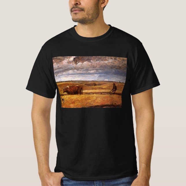 Buffalo Bones Ploughed Under by Harvey Thomas Dunn T-Shirt (Front)