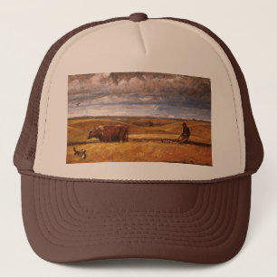 Buffalo Bones Ploughed Under by Harvey Thomas Dunn Trucker Hat