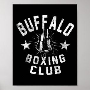 Buffalo Boxing Club - Vintage Distressed Boxer Poster