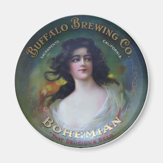 Buffalo Brewing Company, Sacramento, CA Magnet (Front)