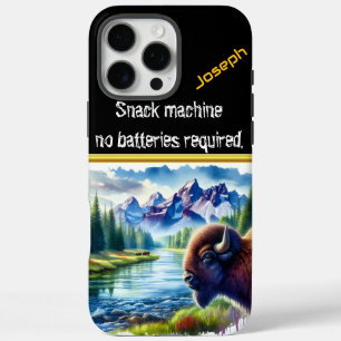 Buffalo by a Tranquil River at Dusk iPhone 16 Pro Max Case
