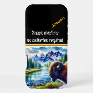 Buffalo by a Tranquil River at Dusk iPhone 16 Pro Max Case