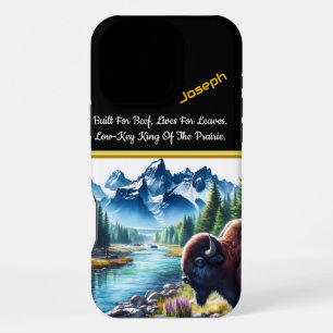 Buffalo by River in Mountain View iPhone 16 Pro Max Case