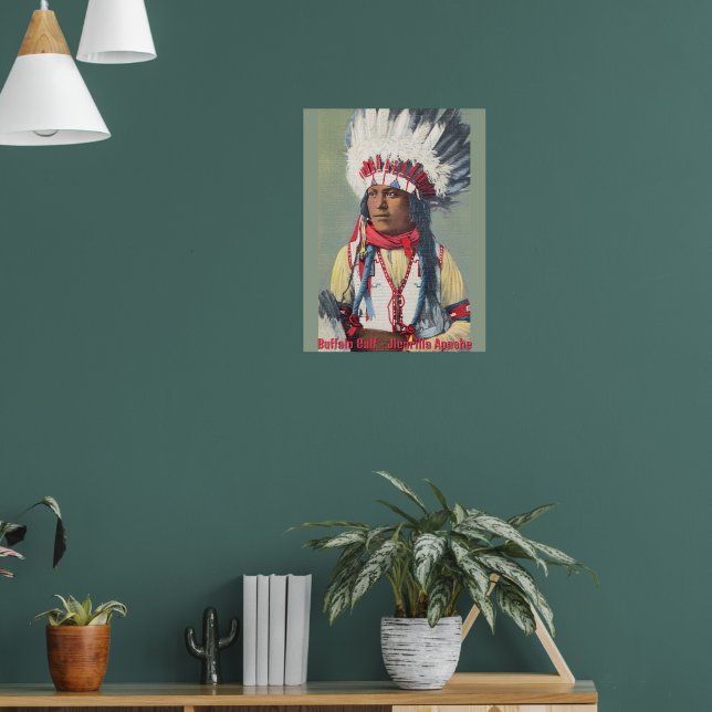 Buffalo Calf Native American Poster (Living Room 1)