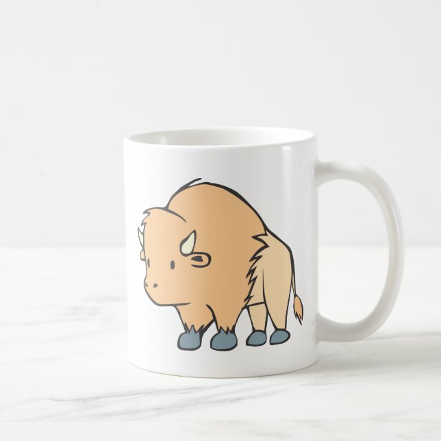 Buffalo Cartoon Coffee Mug (Right)