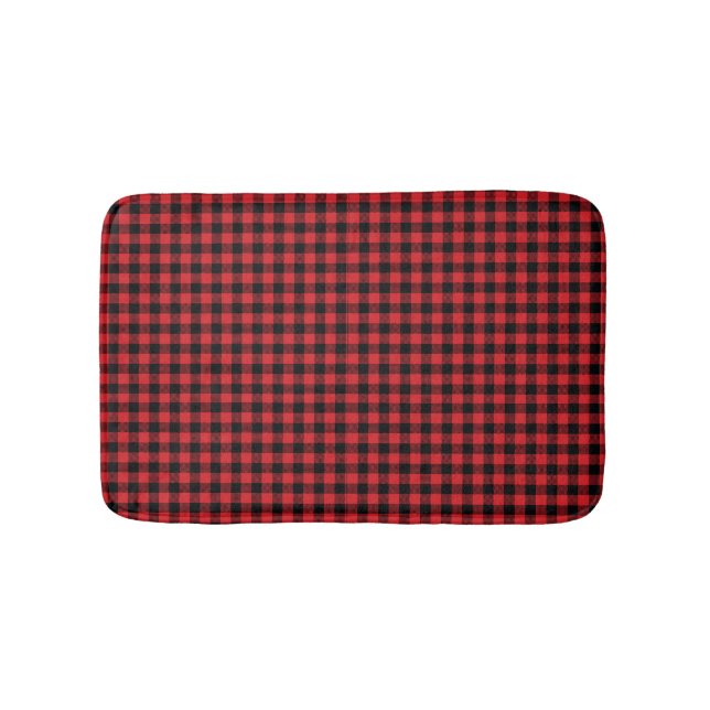Buffalo Check Bath Mat (Front)