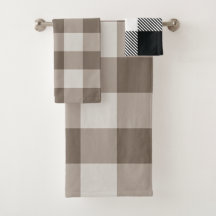 Buffalo Check Beige Cream Ivory Gingham