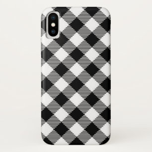 buffalo check, black and white Case-Mate iPhone case