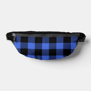 Buffalo Check Blue and Black Lumberjack Plaid Bum Bags