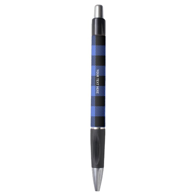 Buffalo Check Blue & Black Lumberjack Plaid Decor (Front Vertical)