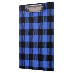 Buffalo Check Blue & Black Lumberjack Plaid Decor Clipboard