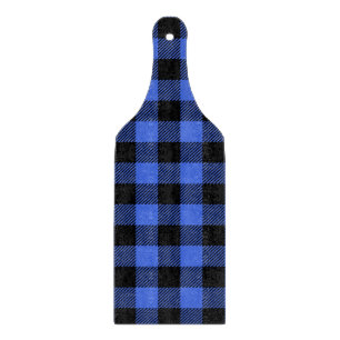 Buffalo Check Blue & Black Lumberjack Plaid Decor Cutting Board