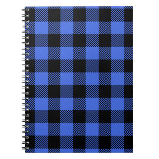 Buffalo Check Blue & Black Lumberjack Plaid Decor Notebook