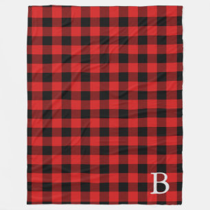 Buffalo Check Monogrammed Blanket