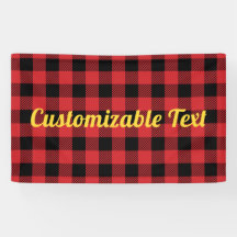 Buffalo check plaid Christmas pattern red black