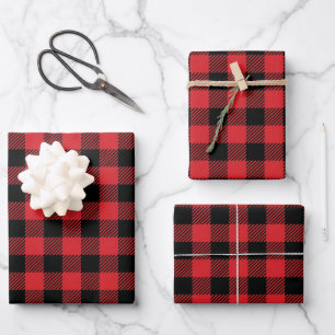 Buffalo Check Plaid Wrapping Paper Sheet