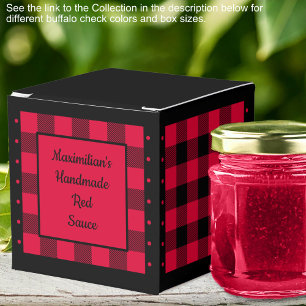 Buffalo Check - Red and Black - Lumberjack Classic Favour Box