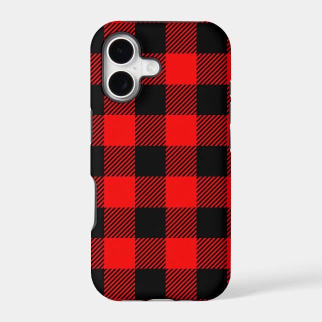 Buffalo Check Red and Black Lumberjack Plaid Decor (Back)