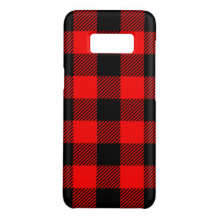 Buffalo Check Red and Black Lumberjack Plaid Decor Case-Mate Samsung Galaxy S8 Case