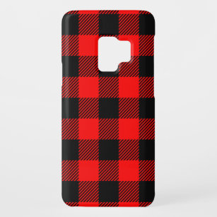 Buffalo Check Red and Black Lumberjack Plaid Decor Case-Mate Samsung Galaxy S9 Case