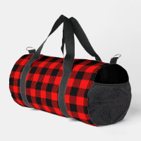Buffalo Check Red and Black Lumberjack Plaid Decor