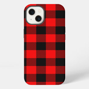Buffalo Check Red and Black Lumberjack Plaid Decor iPhone 13 Case