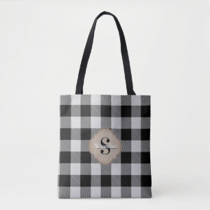 Buffalo Check Rustic Country Chic Tote Bag
