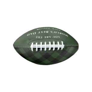 Buffalo Check Rustic Square Pattern Football