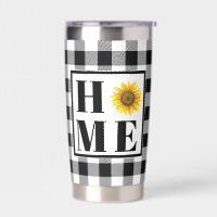 Buffalo check sunflower "Home"
