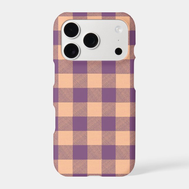 Buffalo Check Violet and Tan (Back)