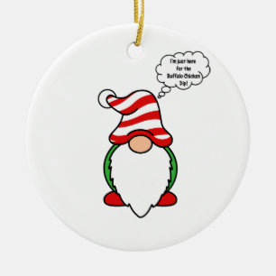 Buffalo chicken dip gnome ceramic tree decoration