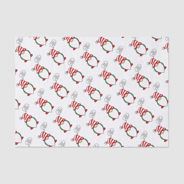 Buffalo chicken dip gnome tissue paper (Front)