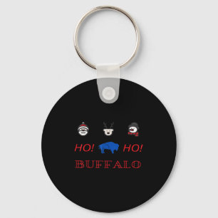 Buffalo Christmas Key Ring