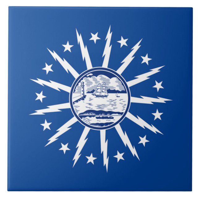 Buffalo city flag tile (Front)