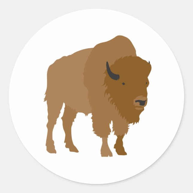 Buffalo Classic Round Sticker (Front)