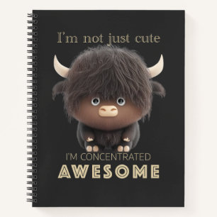 Buffalo Concentrated Awesome Cute Adorable Funny Notebook