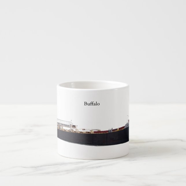 Buffalo cutout espresso mug (Front)