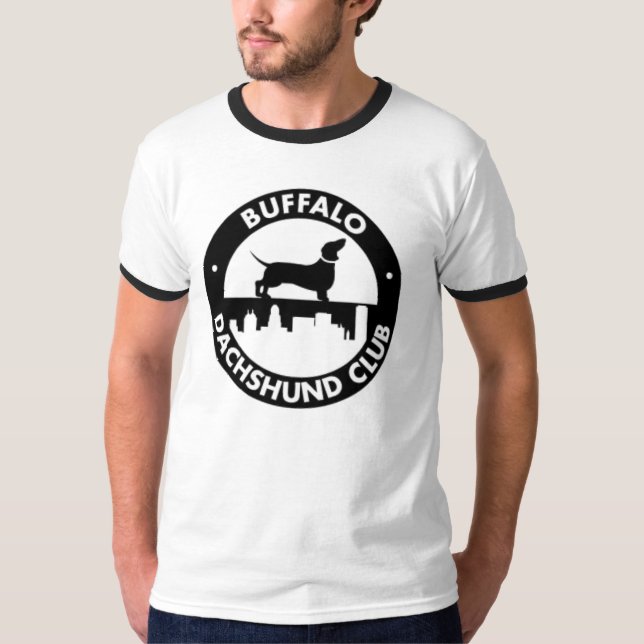 Buffalo Dachshund Club Mens Ringer Shirt (Front)