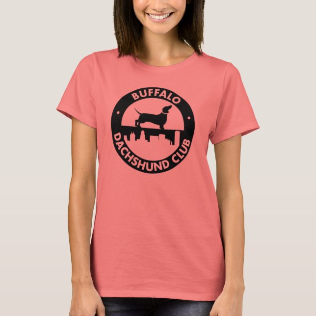 Buffalo Dachshund Club Womens Ringer Tshirt (Front)