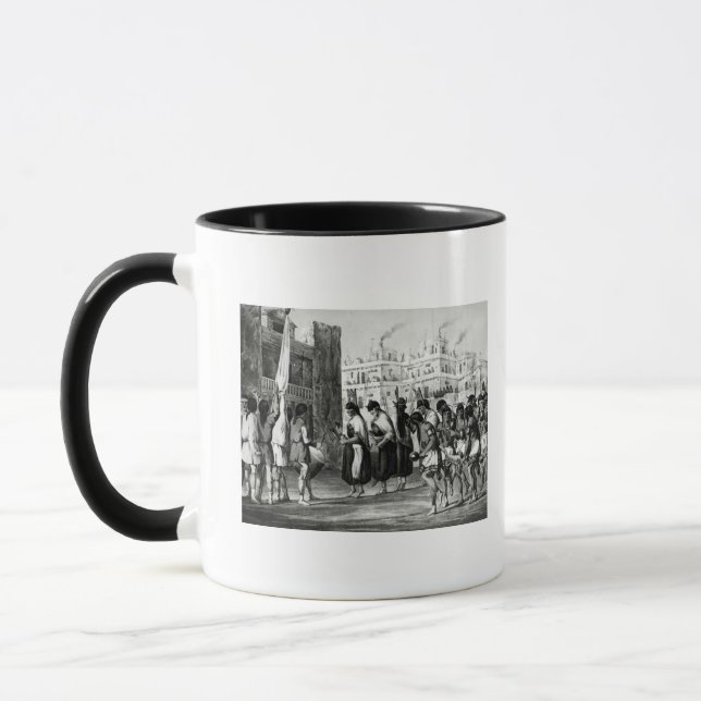 Buffalo Dance at Pueblo de Zuni Mug (Left)