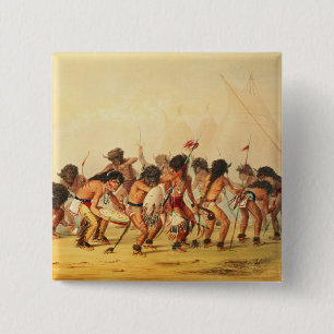 Buffalo Dance, c.1832 15 Cm Square Badge