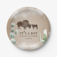 Buffalo Desert Snow Cactus Winter Baby Shower