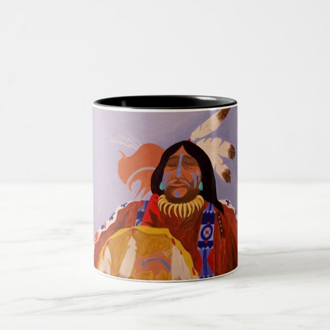 Buffalo Dreamer Two-Tone Coffee Mug (Center)