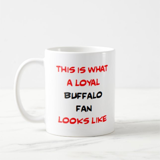 buffalo fan, loyal coffee mug (Left)